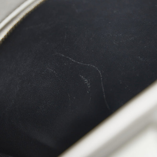 サンローラン ベイビー モノグラム カバス ハンドバッグ 472466 グレー レザー レディース SAINT LAURENT 【中古】