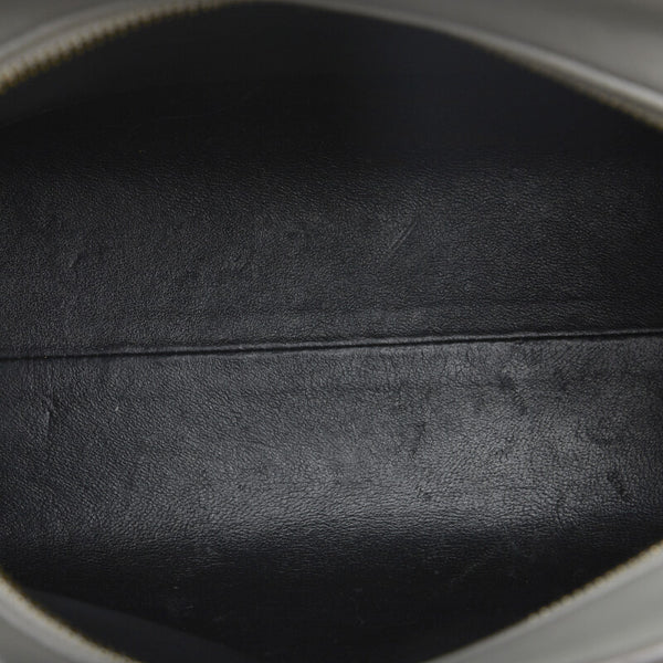 サンローラン ベイビー モノグラム カバス ハンドバッグ 472466 グレー レザー レディース SAINT LAURENT 【中古】