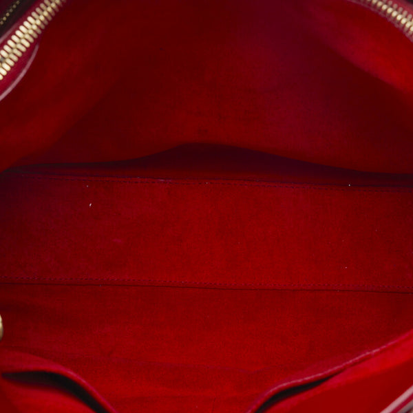 サンローラン サックドジュール スモール ハンドバッグ ショルダーバッグ 2WAY 355153 レッド レザー レディース SAINT LAURENT 【中古】