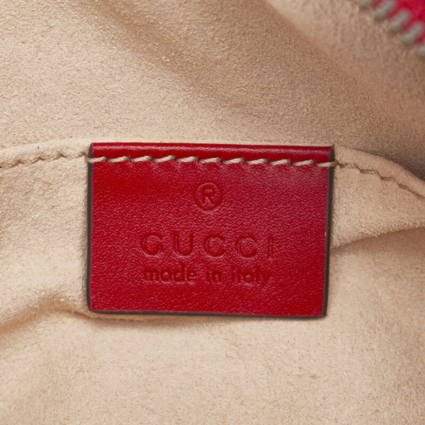 グッチ GGマーモント キルティング ボディバッグ ウエストバッグ 476434 レッド レザー レディース GUCCI 【中古】