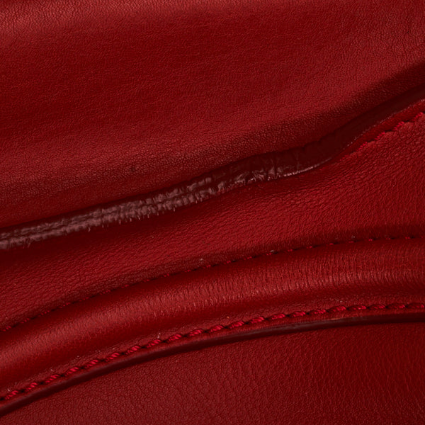 セリーヌ ラゲージ　ミディアムショッパー ハンドバッグ トートバッグ レッド レザー レディース CELINE 【中古】