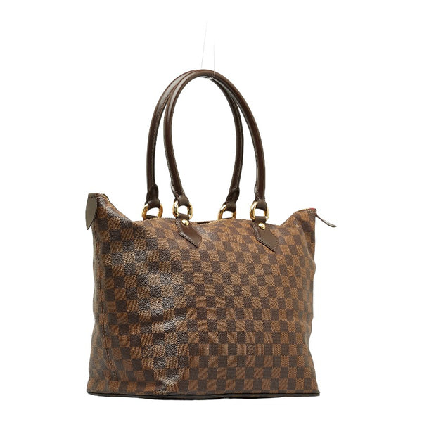 ルイ ヴィトン ダミエ サレヤMM ハンドバッグ トートバッグ N51188 エベヌ ブラウン PVC レザー レディース LOUIS VUITTON 【中古】