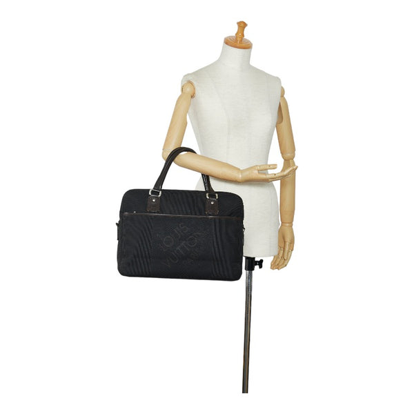 ルイ ヴィトン ダミエ ジェアン ヤック ビジネスバッグ M93082 ノワール ブラック キャンバス レザー メンズ LOUIS VUITTON 【中古】