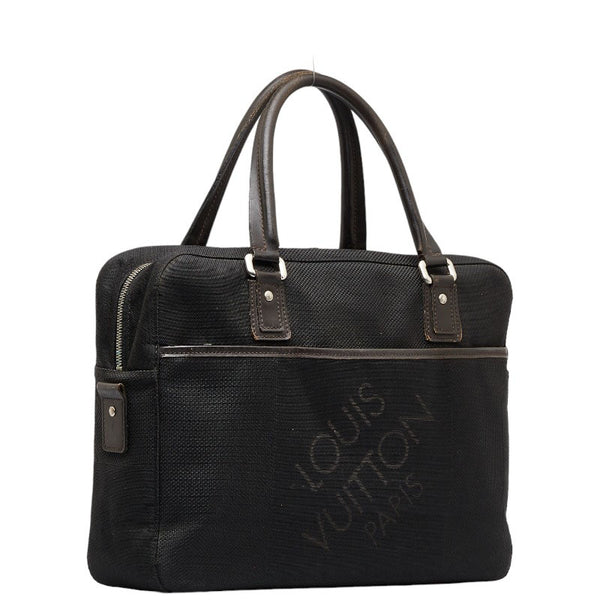 ルイ ヴィトン ダミエ ジェアン ヤック ビジネスバッグ M93082 ノワール ブラック キャンバス レザー メンズ LOUIS VUITTON 【中古】