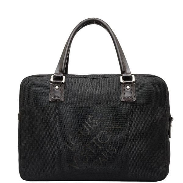 ルイ ヴィトン ダミエ ジェアン ヤック ビジネスバッグ M93082 ノワール ブラック キャンバス レザー メンズ LOUIS VUITTON 【中古】