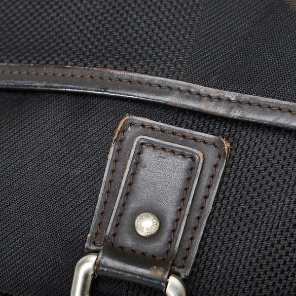 ルイ ヴィトン ダミエ ジェアン ヤック ビジネスバッグ M93082 ノワール ブラック キャンバス レザー メンズ LOUIS VUITTON 【中古】
