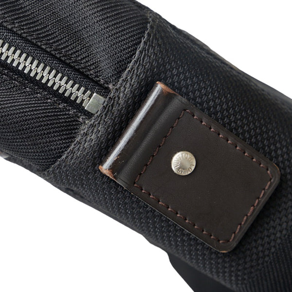 ルイ ヴィトン ダミエ ジェアン ヤック ビジネスバッグ M93082 ノワール ブラック キャンバス レザー メンズ LOUIS VUITTON 【中古】