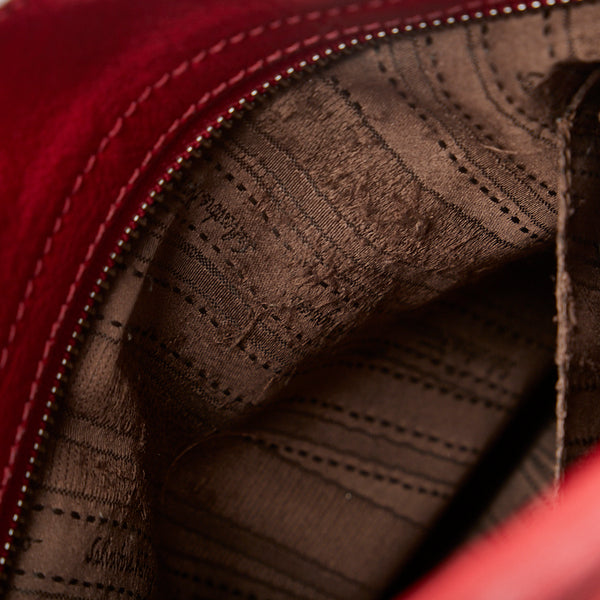 サルヴァトーレフェラガモ ガンチーニ ソフィア ハンドバッグ ショルダーバッグ 2WAY BW-21 A896 レッド レザー レディース Salvatore Ferragamo 【中古】