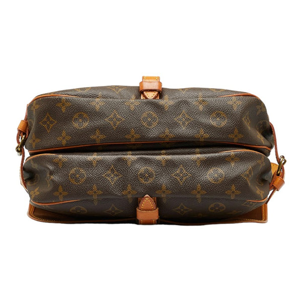 ルイ ヴィトン モノグラム ソミュール30 ショルダーバッグ M42256 ブラウン PVC レザー レディース LOUIS VUITTON 【中古】