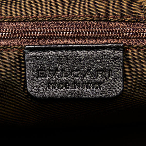 ブルガリ ハンドバッグ トートバッグ ブラック レザー レディース BVLGARI 【中古】