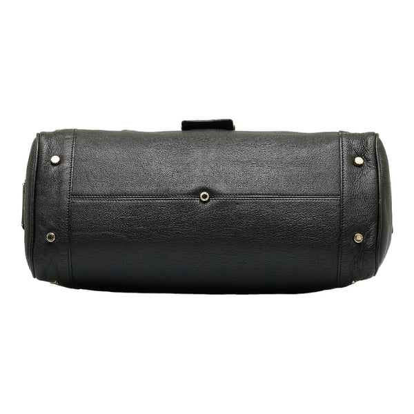 ブルガリ ハンドバッグ トートバッグ ブラック レザー レディース BVLGARI 【中古】