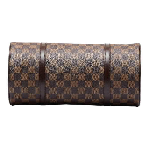 ルイ ヴィトン ダミエ パピヨンGM ハンドバッグ ショルダーバッグ N51303  ブラウン PVC レザー レディース LOUIS VUITTON 【中古】