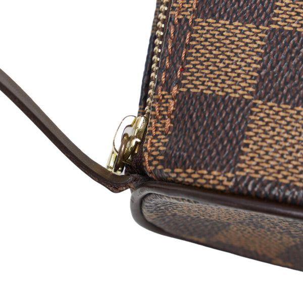 ルイ ヴィトン ダミエ パピヨンGM ハンドバッグ ショルダーバッグ N51303  ブラウン PVC レザー レディース LOUIS VUITTON 【中古】