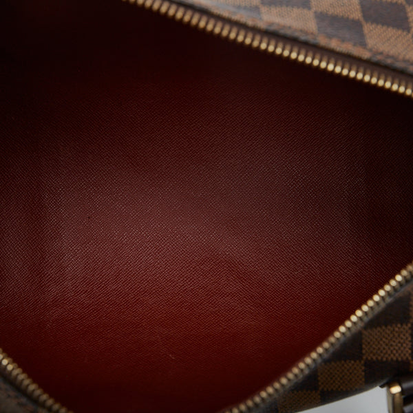 ルイ ヴィトン ダミエ パピヨンGM ハンドバッグ ショルダーバッグ N51303  ブラウン PVC レザー レディース LOUIS VUITTON 【中古】
