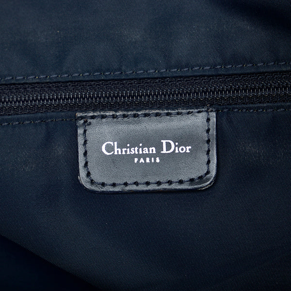 ディオール トロッター 斜め掛け ショルダーバッグ ネイビー キャンバス レザー レディース Dior 【中古】