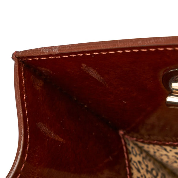 カルティエ パンテール ハンドバッグ トートバッグ ブラウン レザー レディース CARTIER 【中古】