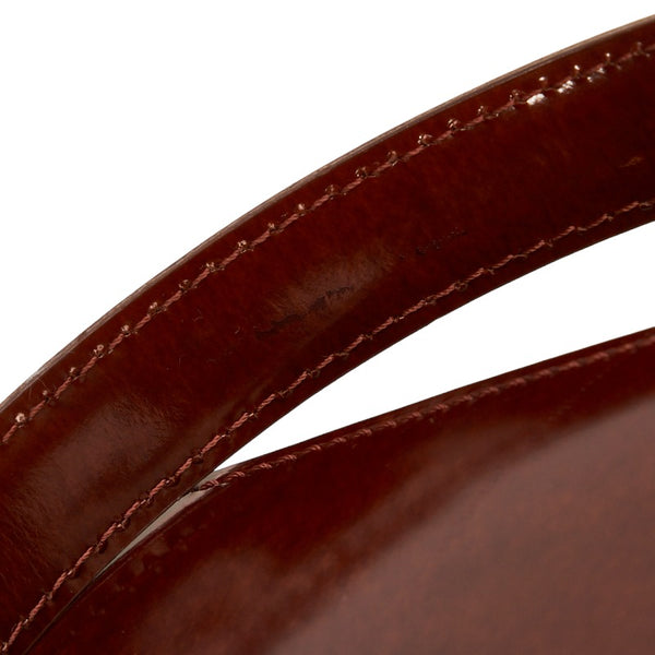 カルティエ パンテール ハンドバッグ トートバッグ ブラウン レザー レディース CARTIER 【中古】