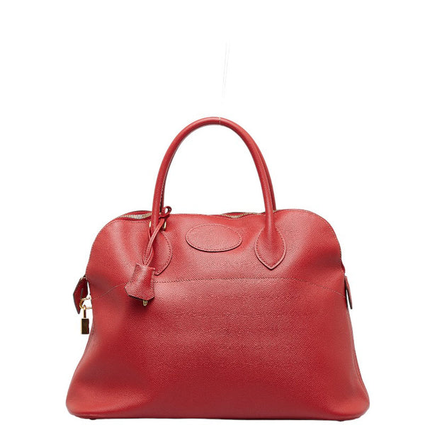エルメス ボリドー35 ゴールド金具 ハンドバッグ ショルダーバッグ 2WAY ルージュヴィフ レッド クシュベル レディース HERMES 【中古】