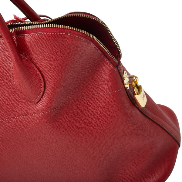 エルメス ボリドー35 ゴールド金具 ハンドバッグ ショルダーバッグ 2WAY ルージュヴィフ レッド クシュベル レディース HERMES 【中古】