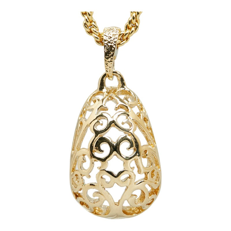 サンローラン YSL ネックレス ゴールド メッキ レディース SAINT LAURENT 【中古】