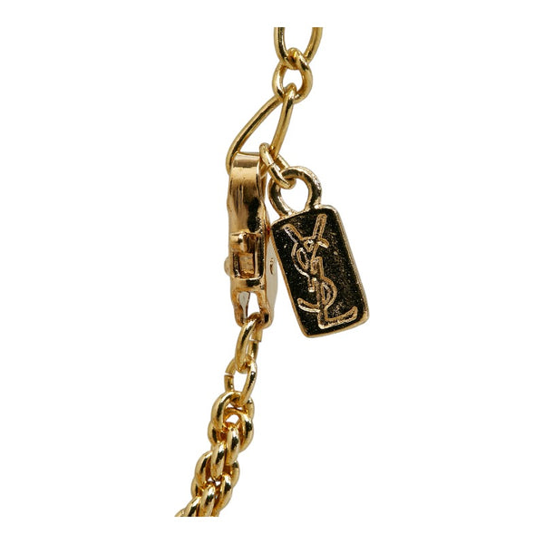 サンローラン YSL ネックレス ゴールド メッキ レディース SAINT LAURENT 【中古】