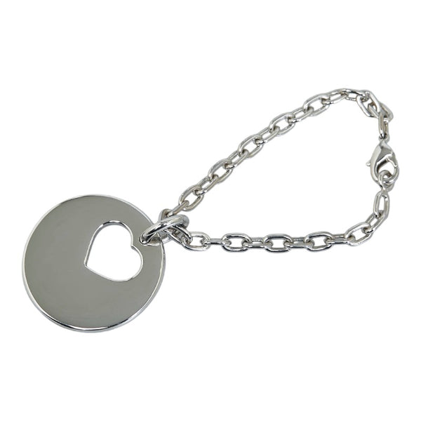 カルティエ ハート キーホルダー チャーム シルバー メタル レディース CARTIER 【中古】