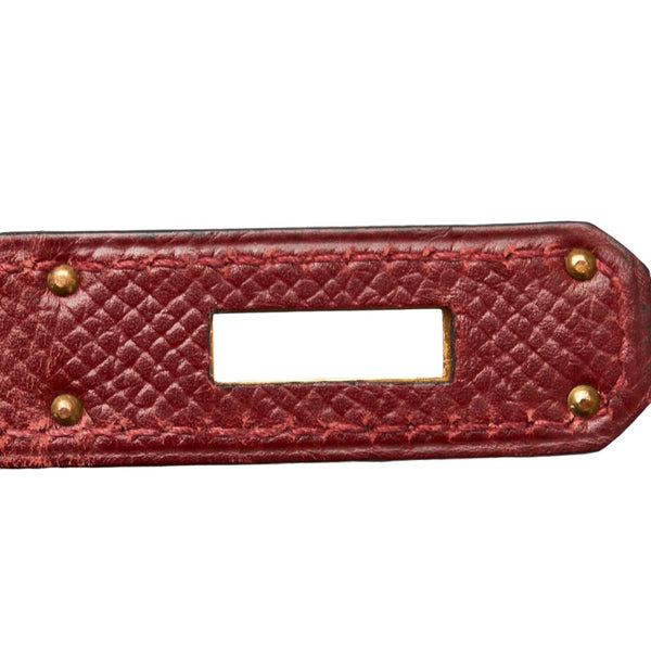 エルメス バーキン40 ゴールド金具 ハンドバッグ ルージュアッシュ クシュベル レディース HERMES 【中古】