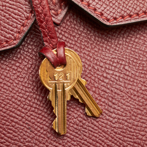 エルメス バーキン40 ゴールド金具 ハンドバッグ ルージュアッシュ クシュベル レディース HERMES 【中古】