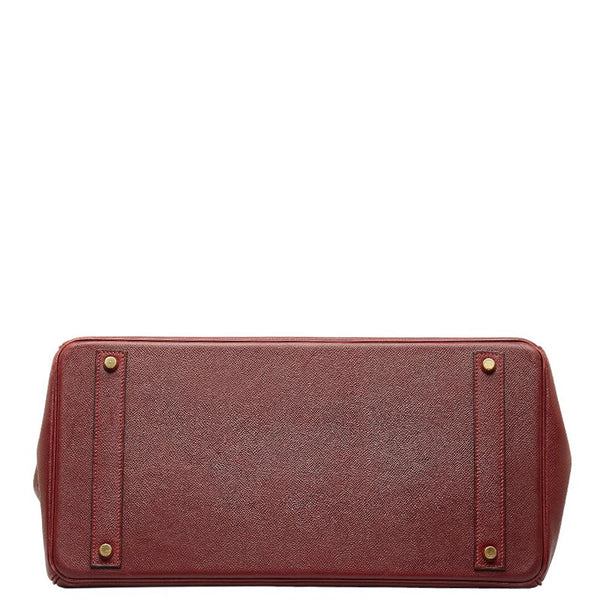 エルメス バーキン40 ゴールド金具 ハンドバッグ ルージュアッシュ クシュベル レディース HERMES 【中古】