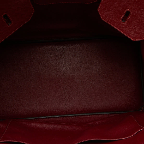 エルメス バーキン40 ゴールド金具 ハンドバッグ ルージュアッシュ クシュベル レディース HERMES 【中古】