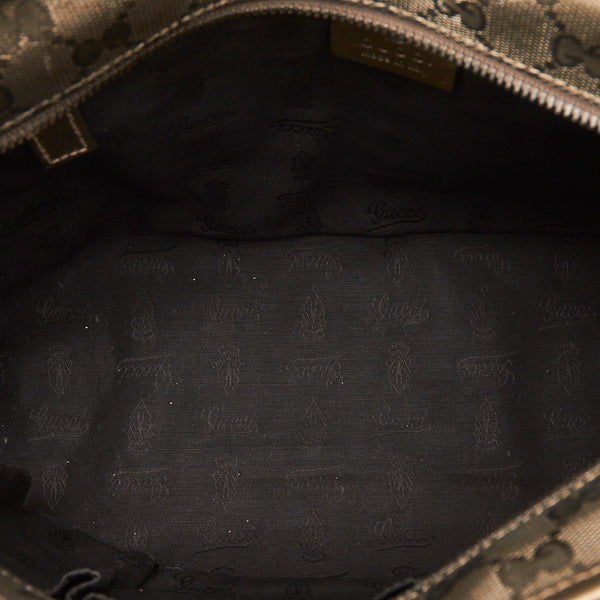 グッチ GGインプリメ ハンドバッグ トートバッグ 211138 カーキ PVC レザー レディース GUCCI 【中古】