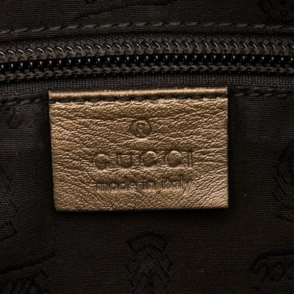 グッチ GGインプリメ ハンドバッグ トートバッグ 211138 カーキ PVC レザー レディース GUCCI 【中古】