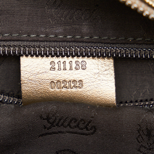 グッチ GGインプリメ ハンドバッグ トートバッグ 211138 カーキ PVC レザー レディース GUCCI 【中古】