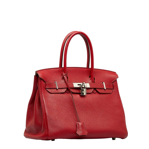 エルメス バーキン30 ハンドバッグ ルビー レッド トゴ レディース HERMES 【中古】