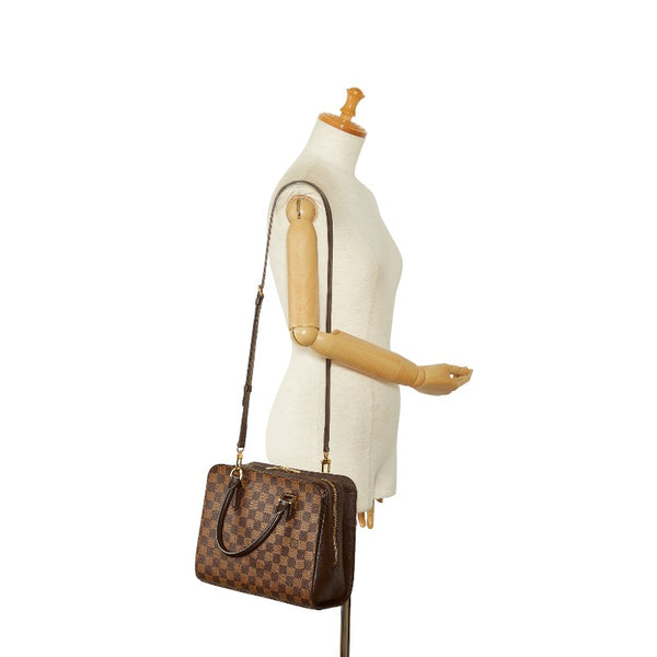 ルイ ヴィトン ダミエ トリアナ ハンドバッグ ショルダーバッグ 2WAY N51155 ブラウン PVC レザー レディース LOUIS VUITTON 【中古】