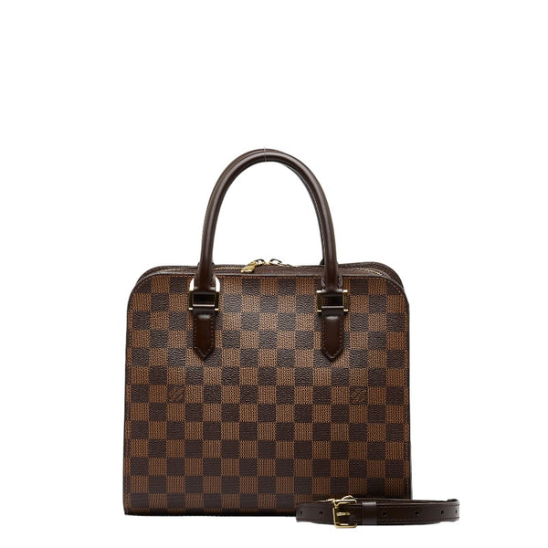 ルイ ヴィトン ダミエ トリアナ ハンドバッグ ショルダーバッグ 2WAY N51155 ブラウン PVC レザー レディース LOUIS VUITTON 【中古】