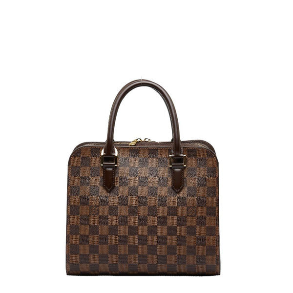 ルイ ヴィトン ダミエ トリアナ ハンドバッグ ショルダーバッグ 2WAY N51155 ブラウン PVC レザー レディース LOUIS VUITTON 【中古】