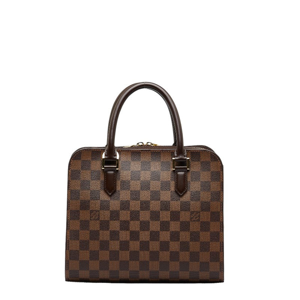 ルイ ヴィトン ダミエ トリアナ ハンドバッグ ショルダーバッグ 2WAY N51155 ブラウン PVC レザー レディース LOUIS VUITTON 【中古】