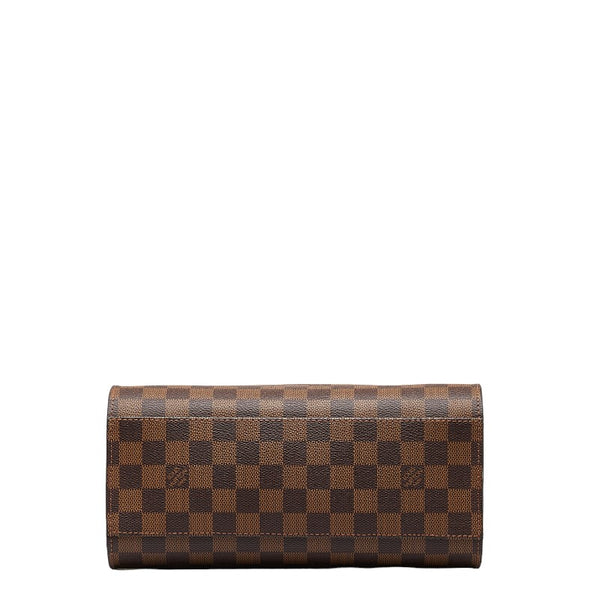 ルイ ヴィトン ダミエ トリアナ ハンドバッグ ショルダーバッグ 2WAY N51155 ブラウン PVC レザー レディース LOUIS VUITTON 【中古】