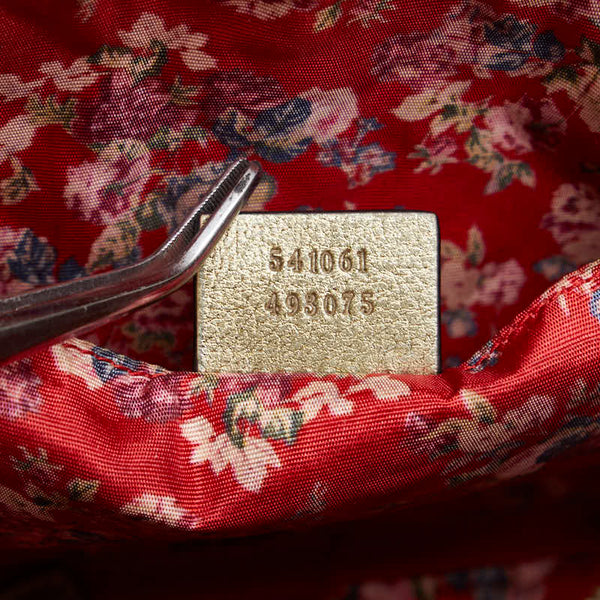 グッチ トラプンタータ ラミネートキルティング ホースビット インターロッキングG 斜め掛け ショルダーバッグ 541061 ピンク グリーン レザー レディース GUCCI 【中古】