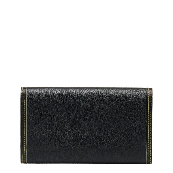 ルイ ヴィトン スハリ ロングウォレット 長財布 M91836 ノワール ブラック レザー レディース LOUIS VUITTON 【中古】