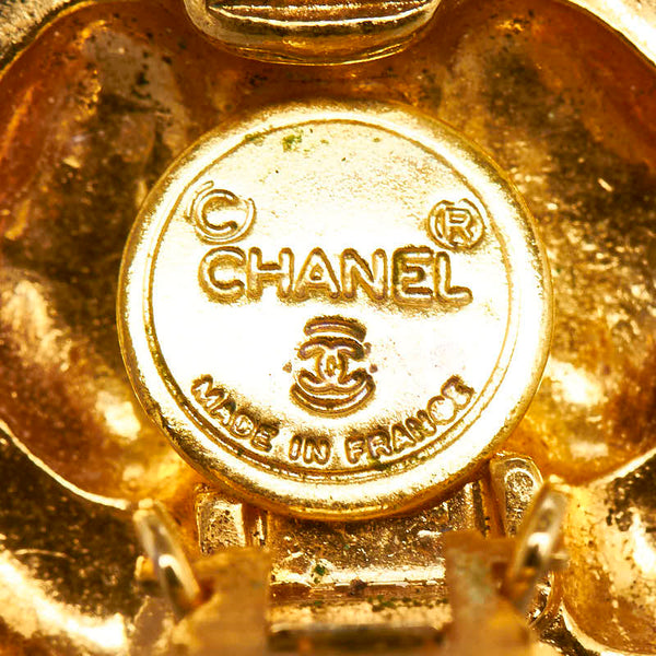 シャネル ラウンド ダイヤ ラインストーン イヤリング ゴールド メッキ レディース CHANEL 【中古】
