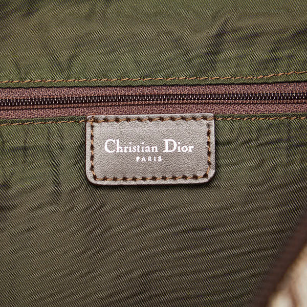 ディオール トロッター 斜め掛け ショルダーバッグ ベージュ ブラウン キャンバス レディース Dior 【中古】