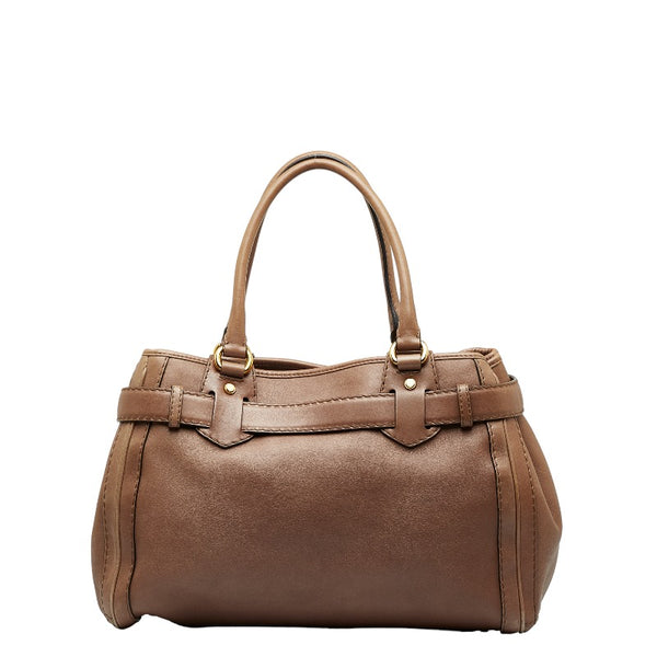 グッチ GG トートバッグ ハンドバッグ 247183 ブラウン レザー レディース GUCCI 【中古】
