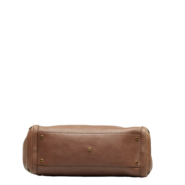 グッチ GG トートバッグ ハンドバッグ 247183 ブラウン レザー レディース GUCCI 【中古】