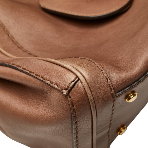 グッチ GG トートバッグ ハンドバッグ 247183 ブラウン レザー レディース GUCCI 【中古】