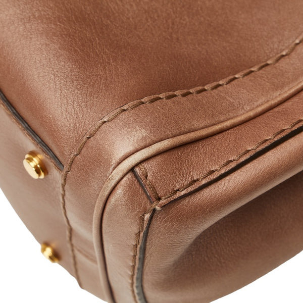 グッチ GG トートバッグ ハンドバッグ 247183 ブラウン レザー レディース GUCCI 【中古】