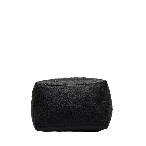 ジミーチュウ サラS スターエンボス トート ハンドバッグ ショルダーバッグ ブラック レザー レディース JIMMY CHOO 【中古】