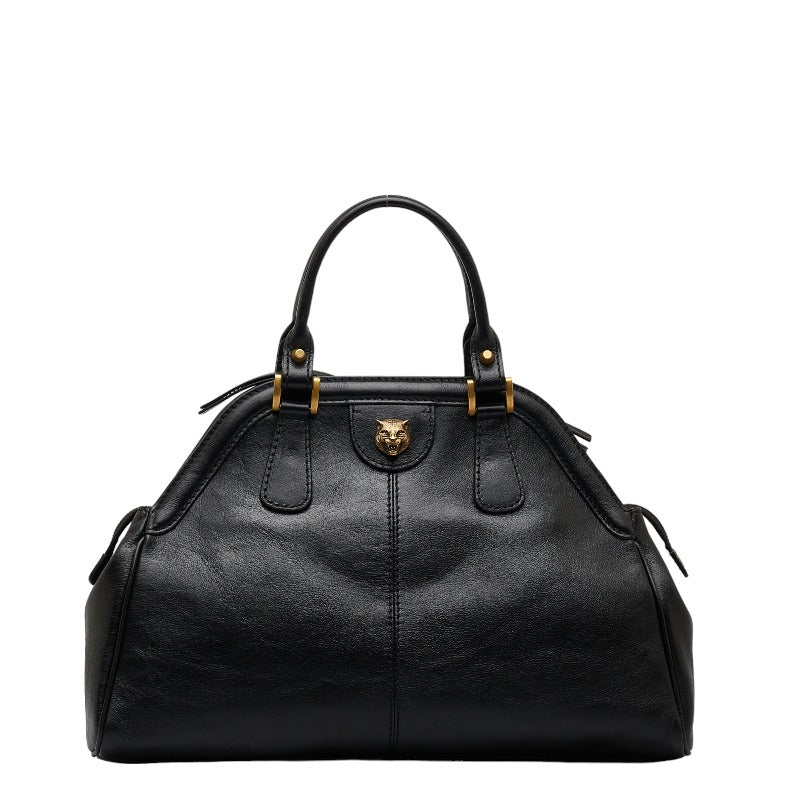 グッチ リベル ハンドバッグ 516459 ブラック レザー レディース GUCCI 【中古】