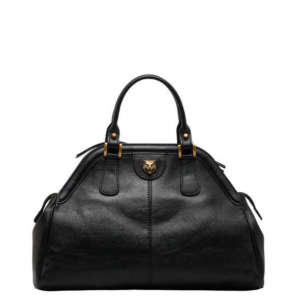 グッチ リベル ハンドバッグ 516459 ブラック レザー レディース GUCCI 【中古】